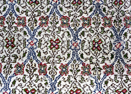 波斯地毯地面古董房子手工纺织品羊毛材料产品织物图片