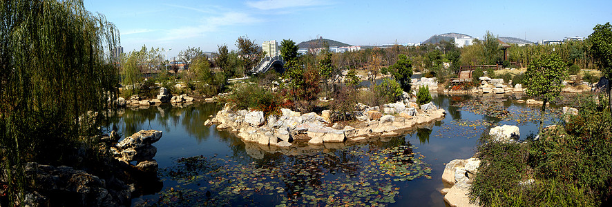 城市风景建筑学喷泉正方形风景蓝天湖泊公园图片