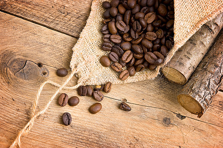 咖啡豆豆子黑色菜单饮料木板图片