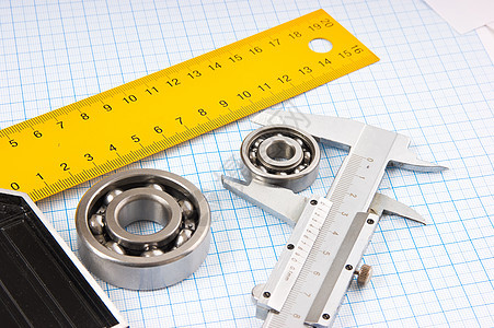 轴重和平方统治者机械正方形技术轴承塞子卡尺枕头工程乐器图片