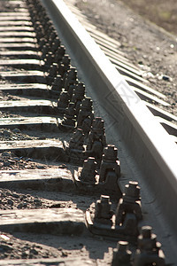 铁路运输铁轨金属图片