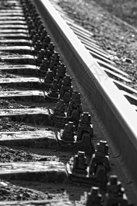 铁路运输金属铁轨图片