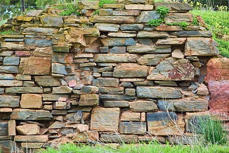 石砖墙石墙砖墙古董建筑石工背景图片