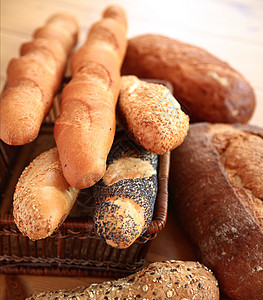 面包店面包师棕色谷物餐厅糕点健康早餐超市图片