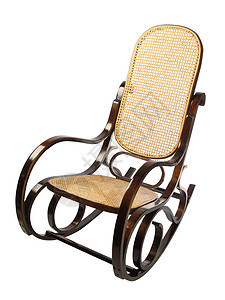 主席 椅子家具工作室座位休息黄色柳条孤独木工古董工艺图片