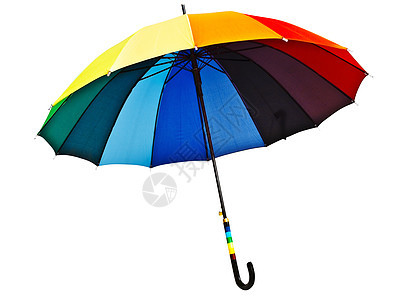 多色雨伞红色彩虹阳伞尼龙天气绿色亮度橙子光谱黄色图片