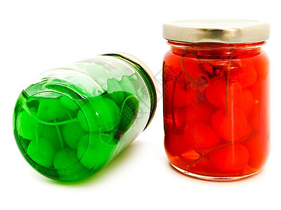 有樱桃的罐头早餐红色果味维生素园艺装罐罐装产品甜点蜜饯图片