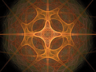 橙色抽象电脑曲线漩涡状火焰创造力插图随机地漩涡艺术海浪图片