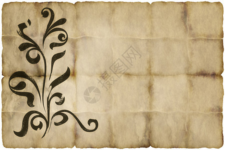 旧纸风化漩涡羊皮纸材料古董帆布叶子漩涡状墙纸纺织品图片