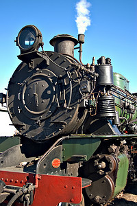 蒸汽列车紧闭照片铁路火车运输力量引擎机车图片