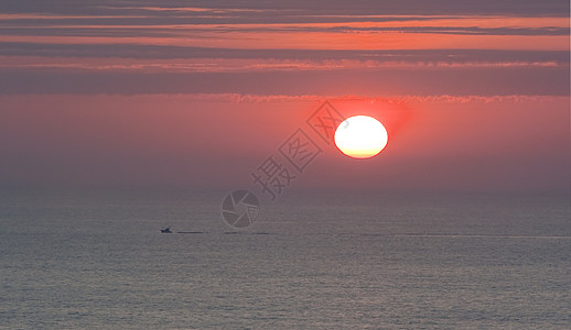 海景夏季天空支撑日落海岸线太阳风景国家海岸水平图片