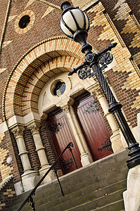 教会门邮政木头婚礼城堡石头入口历史性古董地标宗教图片