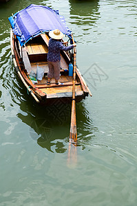 中国水镇渠道运河船工运输文化流动村庄窗户水乡游客图片