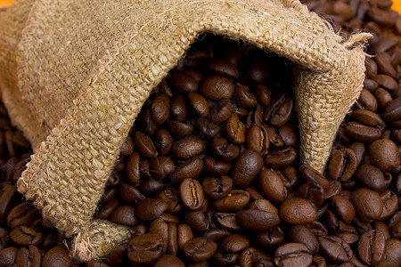 咖啡豆黑色木板饮料菜单豆子背景图片