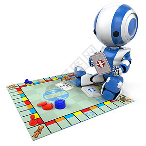 蓝机器人游戏棋盘游戏游戏图片