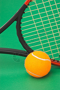 网球和球法院健康圆形运动男人比赛游戏绿色闲暇球拍图片