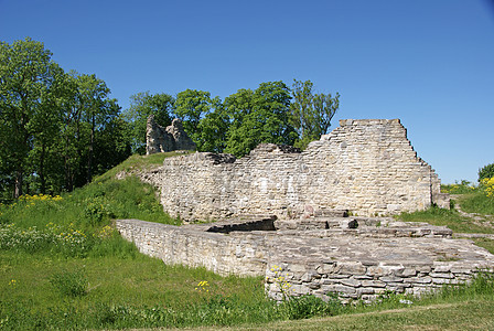 城堡的废墟旅行历史纪念碑建筑学考古地标石头考古学旅游建筑图片