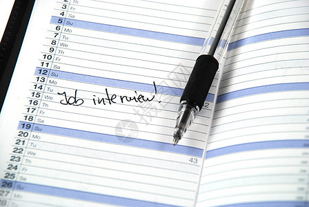 求职面试职业商业日历日程调度笔记本活动写作议程计划图片