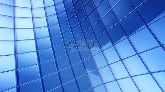 Blue 3D 未来立方体抽象背景图片