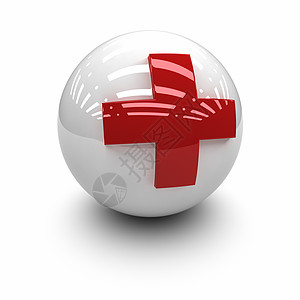红十字十字形身份电脑徽章图标横幅计算机图形对象白色图片