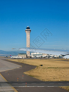 机场和飞机鸟瞰图跑道运输航空旅游交通游客商业航空公司飞行图片