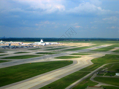 空中机场运输飞行喷射飞机场鸟瞰图地质学飞机翅膀地理旅行图片