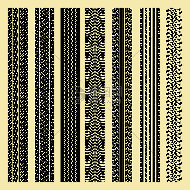 重复收集矢量轮胎轨图片