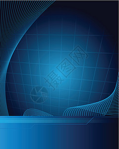 摘要背景背景圆圈海浪技术网络创造力墙纸网格蓝色辉光马赛克图片