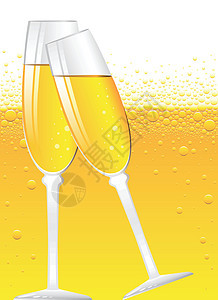 香槟泡沫液体白色饮料气泡黄色宏观玻璃啤酒金子橙子图片