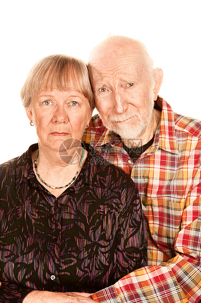关注的老年夫妇女性灰色皱纹成人丈夫男性胡子女士胡须长老图片
