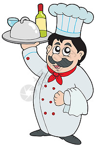 餐饮的卡通厨师图片