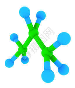 分离的三维丙烷模型  C3H8 分子石油气液化气体化学品燃料科学圆圈意义团体活力图片