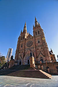 澳大利亚悉尼的教堂旅游景观建筑结构建筑学天空场景旅行蓝色地方图片