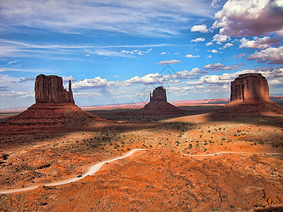 美国古迹谷 2004年8月高原悬崖红色岩石旅游蓝色国家风景沙漠台面图片