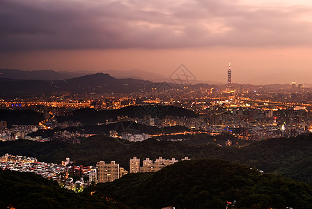 台北市夜景图片