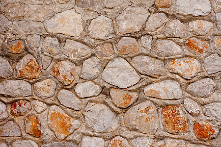 卢布石墙壁背景纹理模式建筑石墙碎石建筑学瓦砾石头水泥棕色材料石工图片