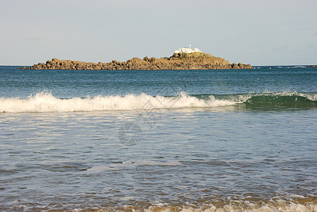 桑迪海滩海岸海洋岩石图片