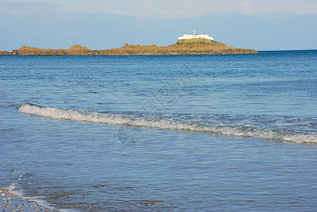 桑迪海滩岩石海洋海岸图片