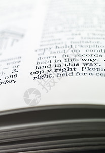 版权定义英语代名词词典画幅发音教育智慧一个字数据图片