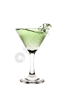 饮料重力酒精工作室悬浮冻结白色静物玻璃磨砂绿色图片