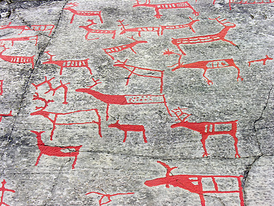阿尔塔的摇滚艺术岩石古物旅行阿尔塔遗产插图社区石头文明涂鸦图片