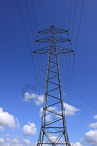 高电压电流电线金属工程工业天空蓝色电气收费技术基础设施接线图片