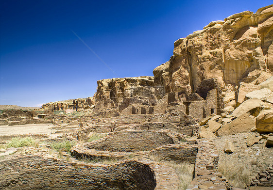 查科峡谷废墟石头旅游砂岩遗产历史性纪念碑建筑考古学历史旅行图片