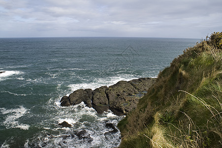 巨人高速公路六边形海岸线吸引力风景沿海海岸石头多边形岩石悬崖图片