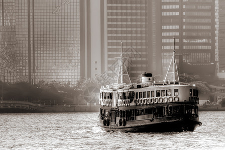 香港维多利亚港渡渡轮旅游建筑学巡航棕褐色运输地标旅行港口商业海洋图片