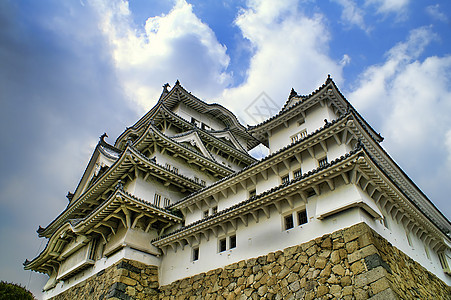 日本的冰地大城堡天空游客城市遗产皇帝公园世界蓝色建筑文化图片