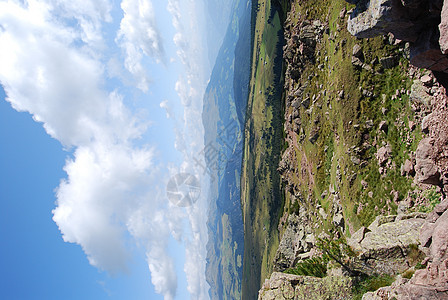 山区地貌反射旅游高地风景镜子全景登山阳光顶峰生态图片