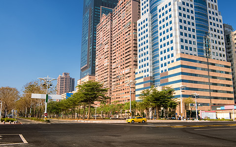 城市街头风景图片