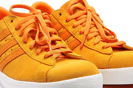 橙色鞋鞋鞋类跑步健身房带子培训师小路竞争竞赛文化橙子图片