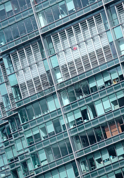办公大楼窗户玻璃城市天空蓝色摩天大楼镜子建筑景观办公室图片